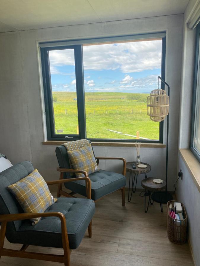 Unique Luxurious Cabin On Sea View Working Croft Garrabost Exterior foto